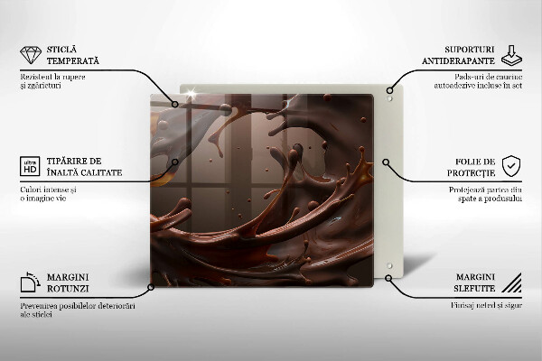 Glas Ceranfeldabdeckung Flüssige Schokolade