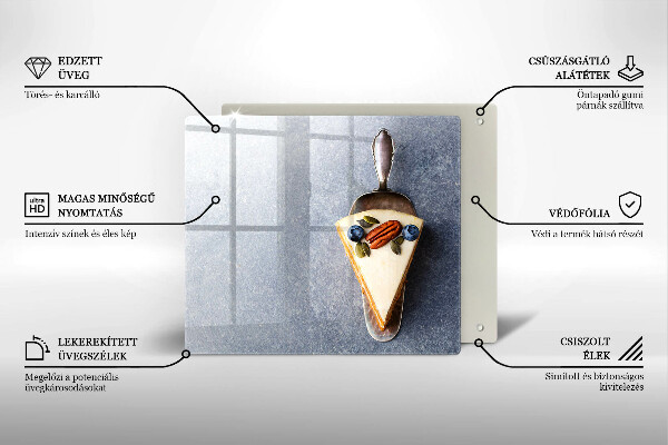 Glas Ceranfeldabdeckung Stück Kuchen