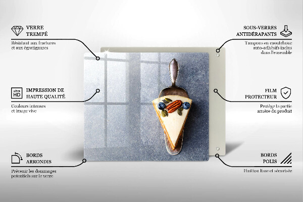 Glas Ceranfeldabdeckung Stück Kuchen