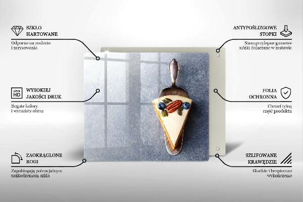 Glas Ceranfeldabdeckung Stück Kuchen