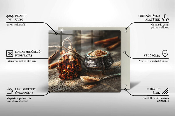 Glas Ceranfeldabdeckung Vanilleschoten