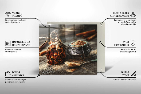 Glas Ceranfeldabdeckung Vanilleschoten