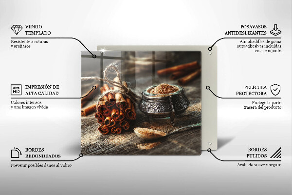 Glas Ceranfeldabdeckung Vanilleschoten