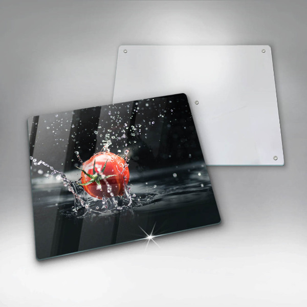 Glas Ceranfeldabdeckung Tomate in Wasser