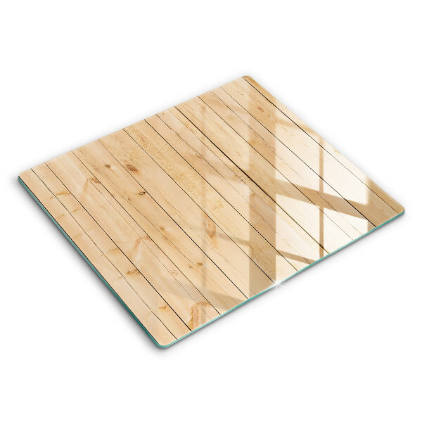 Glas Ceranfeldabdeckung Zarte Holzbretter