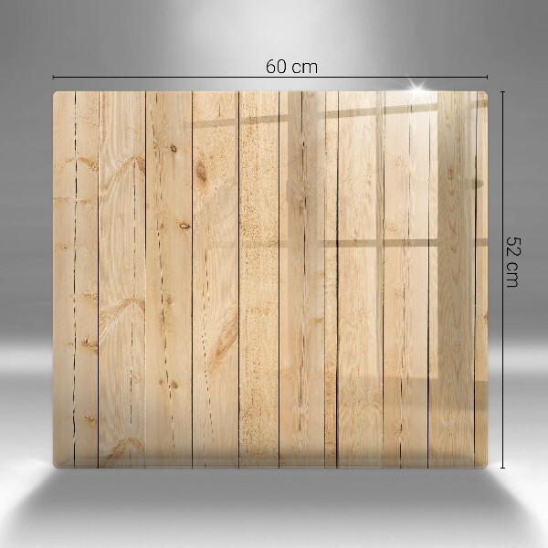 Glas Ceranfeldabdeckung Zarte Holzbretter