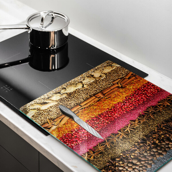 Glas Ceranfeldabdeckung Bunte Gewürze