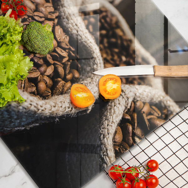 Glas Ceranfeldabdeckung Säcke mit Kaffeebohnen