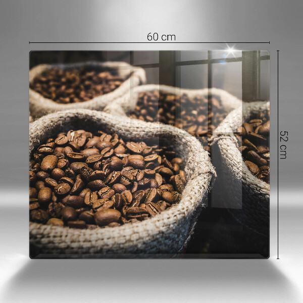 Glas Ceranfeldabdeckung Säcke mit Kaffeebohnen