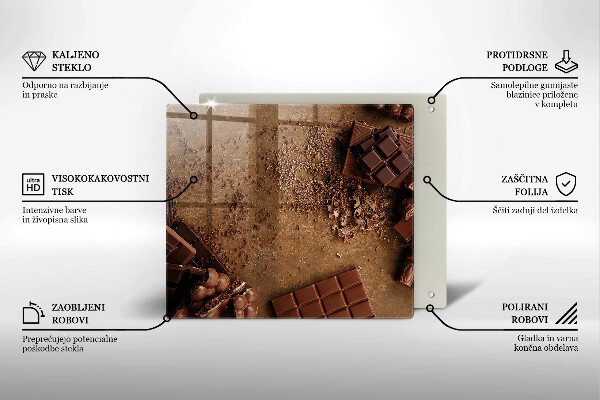 Glas Ceranfeldabdeckung Schokoladenbonbons