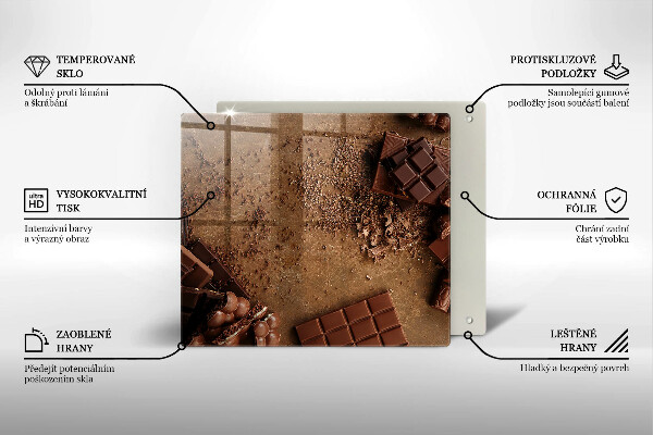 Glas Ceranfeldabdeckung Schokoladenbonbons