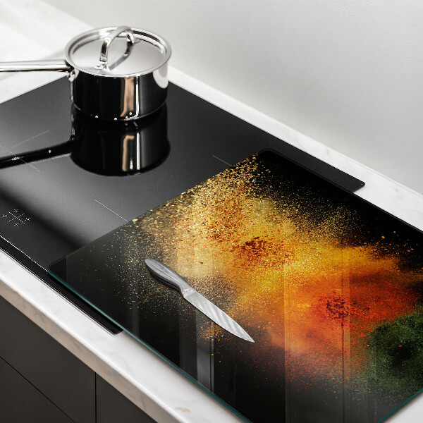 Glas Ceranfeldabdeckung Bunte Gewürze
