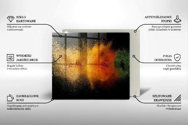 Glas Ceranfeldabdeckung Bunte Gewürze