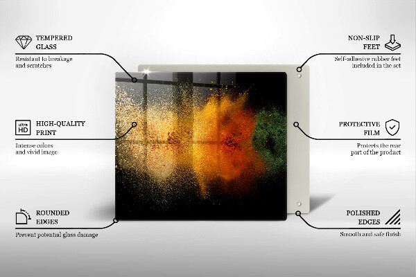 Glas Ceranfeldabdeckung Bunte Gewürze