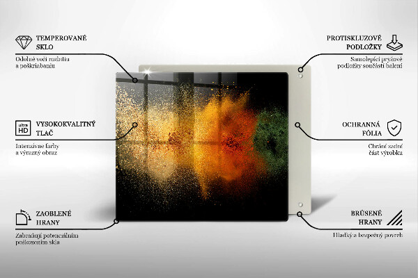 Glas Ceranfeldabdeckung Bunte Gewürze
