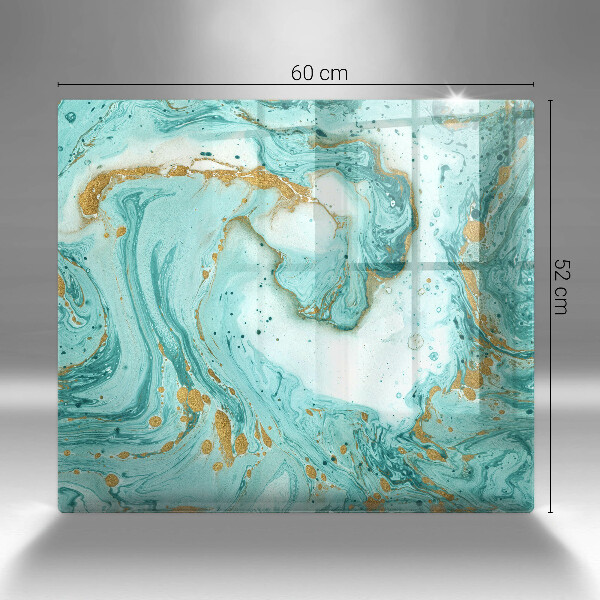 Glas Ceranfeldabdeckung Blaue Abstraktion