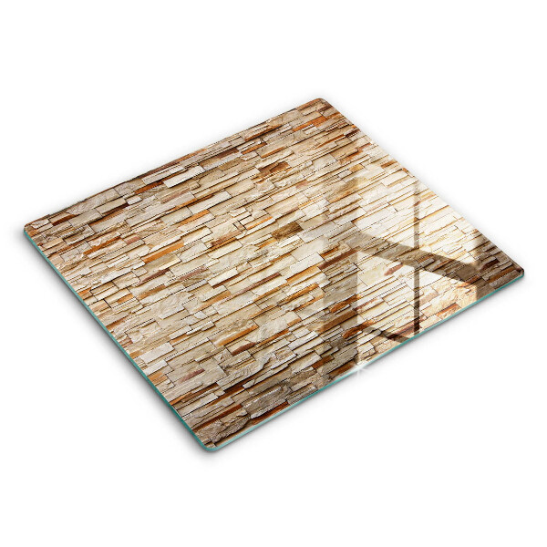Glas Herdabdeckplatte Textur von dekorativen Steinen