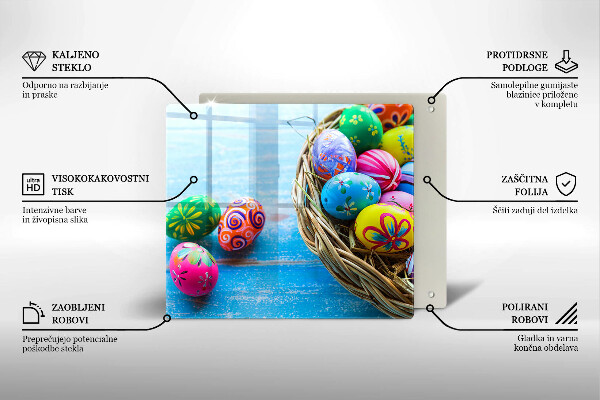 Glas Ceranfeldabdeckung Ostereier Ostereier