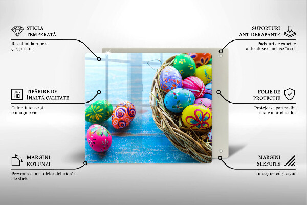 Glas Ceranfeldabdeckung Ostereier Ostereier