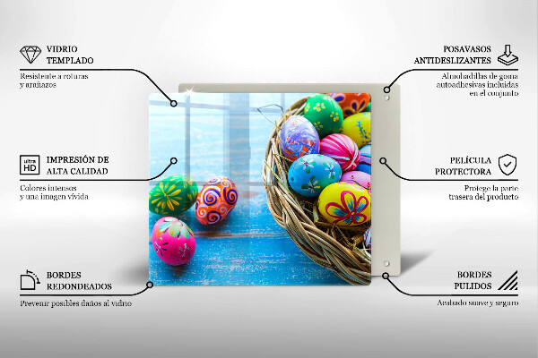 Glas Ceranfeldabdeckung Ostereier Ostereier