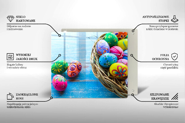 Glas Ceranfeldabdeckung Ostereier Ostereier