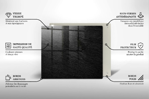 Glas Ceranfeldabdeckung Felsstruktur