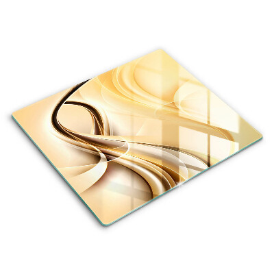 Glas Herdabdeckplatte Rauchabstraktion