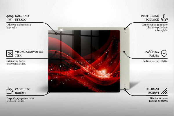 Glas Herdabdeckplatte Moderne Abstraktion