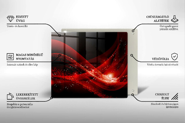 Glas Herdabdeckplatte Moderne Abstraktion