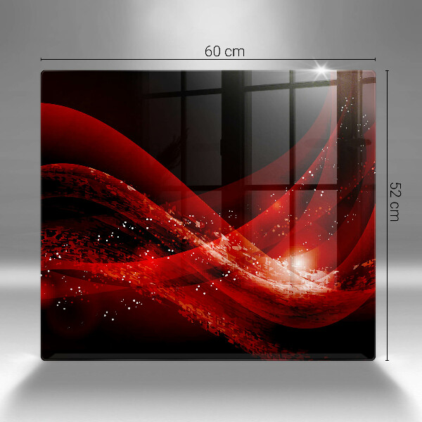 Glas Herdabdeckplatte Moderne Abstraktion