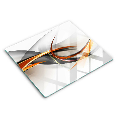 Glas Herdabdeckplatte Moderne Formen