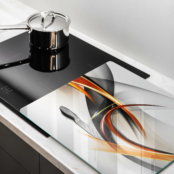 Glas Herdabdeckplatte Moderne Formen