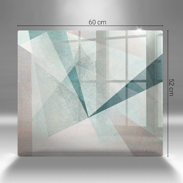 Glas Herdabdeckplatte Scharfe Abstraktion