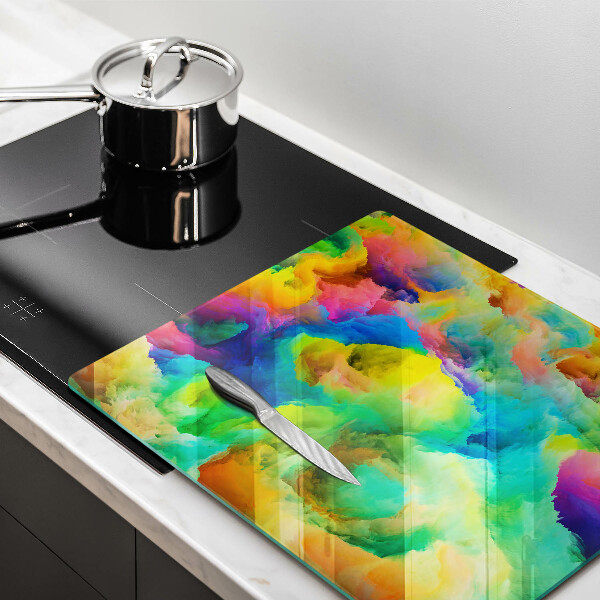 Glas Herdabdeckplatte Bunte Abstraktion