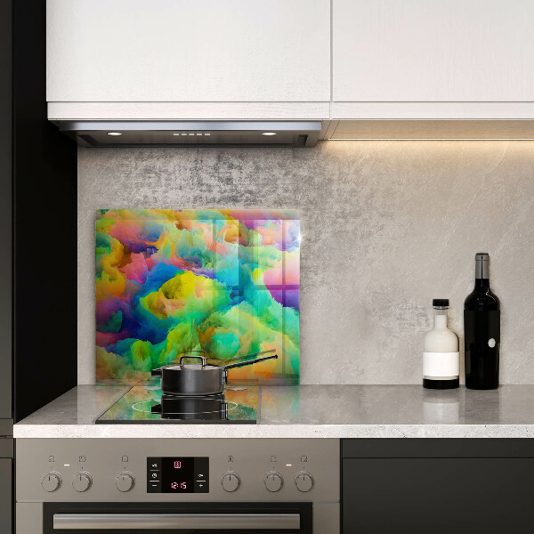 Glas Herdabdeckplatte Bunte Abstraktion