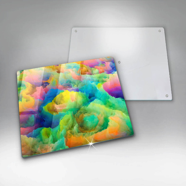 Glas Herdabdeckplatte Bunte Abstraktion