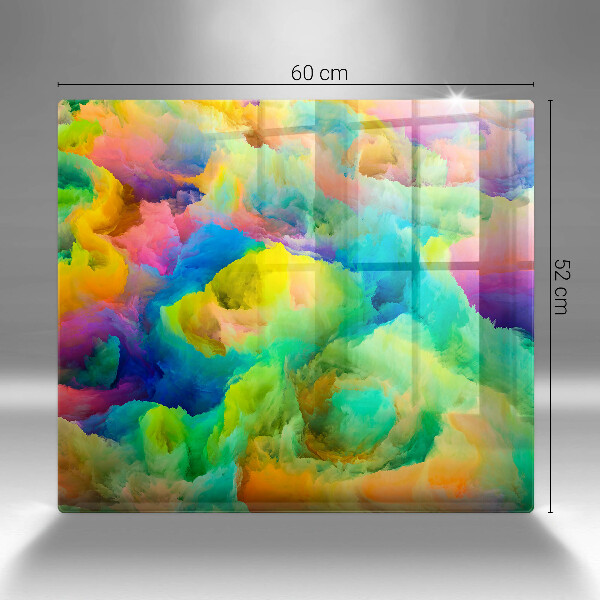 Glas Herdabdeckplatte Bunte Abstraktion