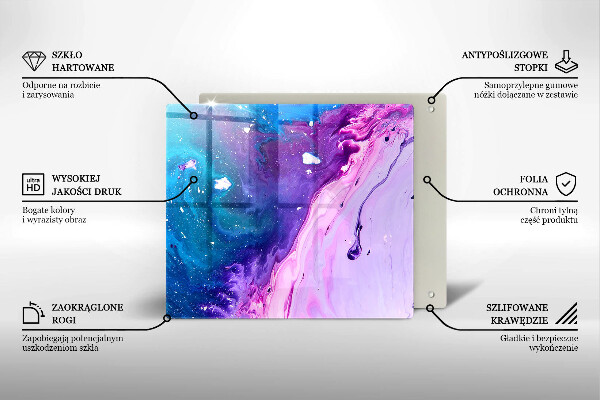 Glas Ceranfeldabdeckung Abstraktionstinten