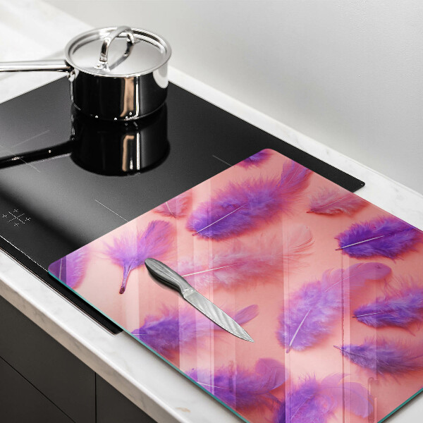 Glas Ceranfeldabdeckung Flauschige Federn