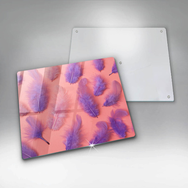 Glas Ceranfeldabdeckung Flauschige Federn