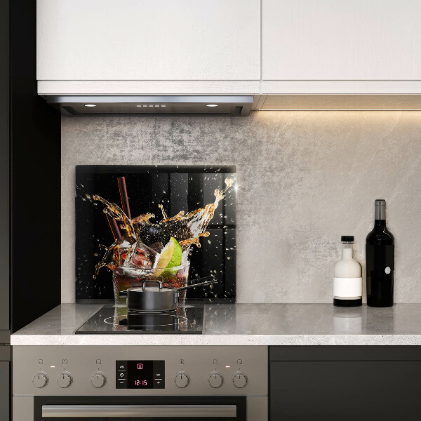 Glas Herdabdeckplatte Mit Eis trinken