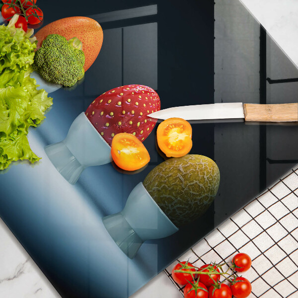 Glas Herdabdeckplatte Abstrakte Fruchteier