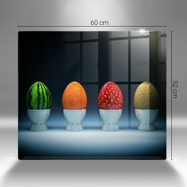 Glas Herdabdeckplatte Abstrakte Fruchteier