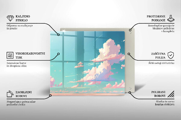 Glas Ceranfeldabdeckung Märchenhafter Himmel