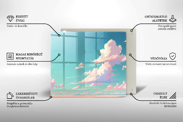 Glas Ceranfeldabdeckung Märchenhafter Himmel