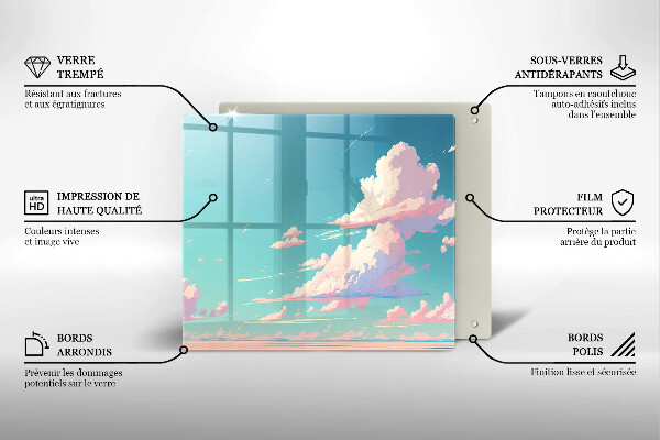 Glas Ceranfeldabdeckung Märchenhafter Himmel