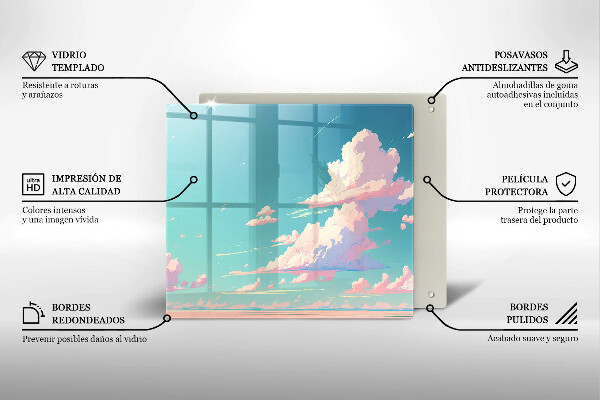 Glas Ceranfeldabdeckung Märchenhafter Himmel