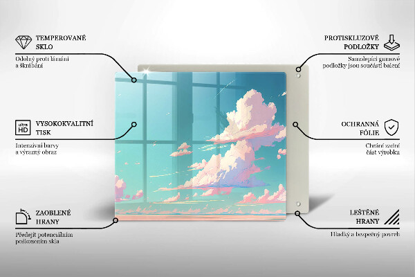 Glas Ceranfeldabdeckung Märchenhafter Himmel