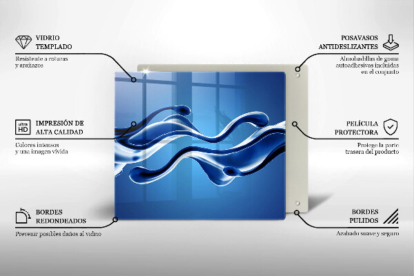 Glas Ceranfeldabdeckung Flüssige Abstraktion