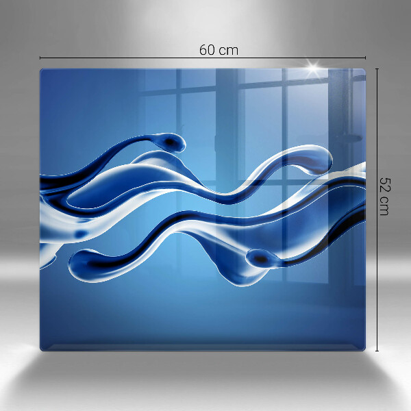 Glas Ceranfeldabdeckung Flüssige Abstraktion